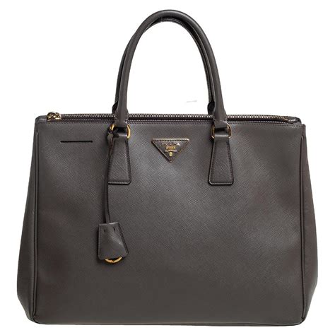 prada grey leather handbag|prada saffiano outlet.